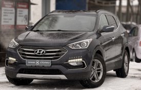 Hyundai Santa Fe 2017г синий 170т.км